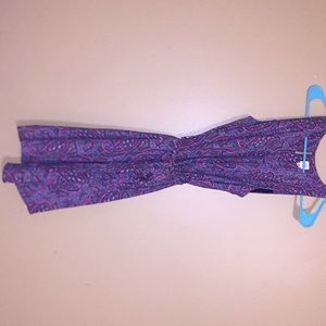 Medium women’s paisley dress with tie belt